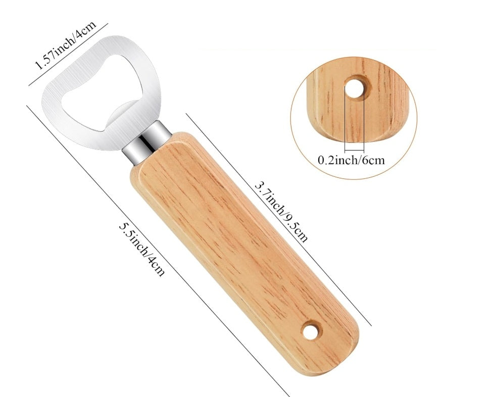 Décapsuleur à bière en bois