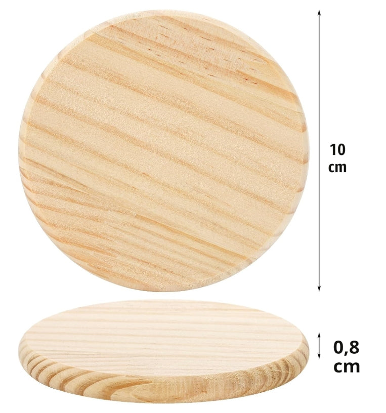 Sous-verre bois carré ou rond