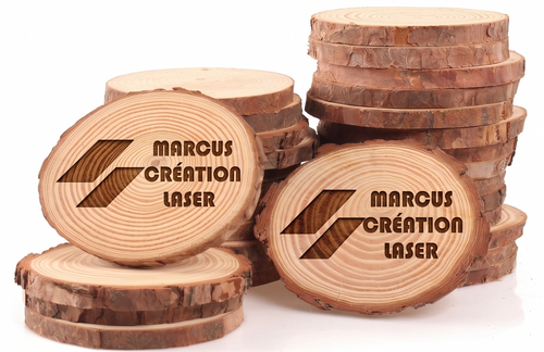 Sous-verre bois croûte d'arbre